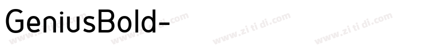 GeniusBold字体转换