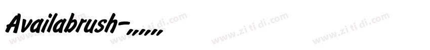 Availabrush字体转换