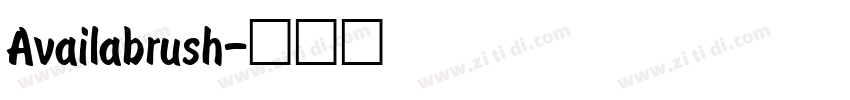 Availabrush字体转换