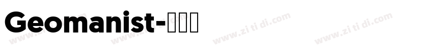 Geomanist字体转换