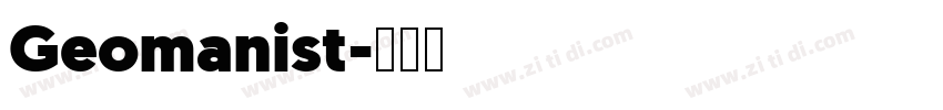 Geomanist字体转换