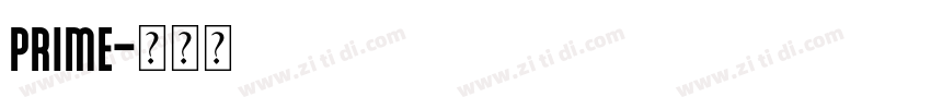 Prime字体转换