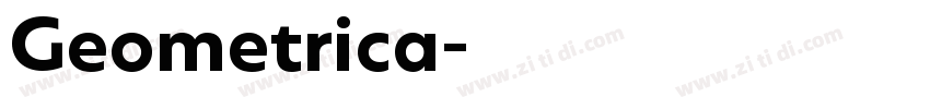 Geometrica字体转换