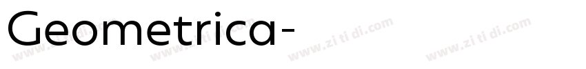 Geometrica字体转换