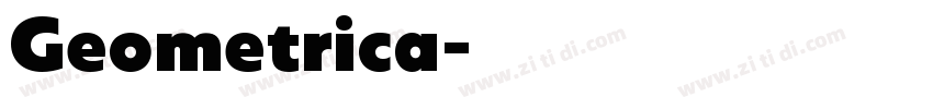 Geometrica字体转换