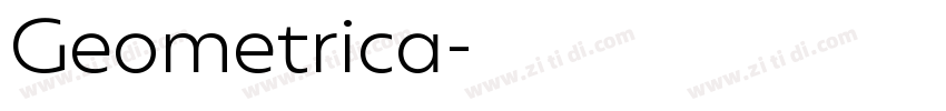 Geometrica字体转换