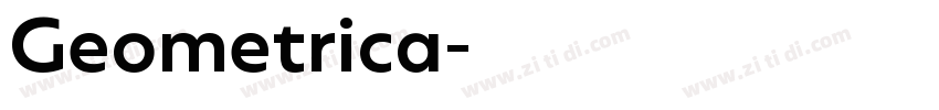 Geometrica字体转换