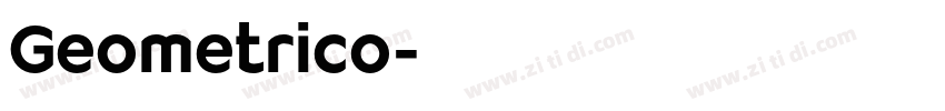 Geometrico字体转换