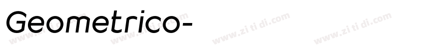 Geometrico字体转换
