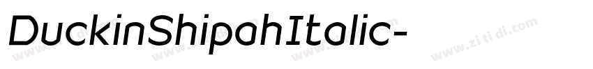 DuckinShipahItalic字体转换