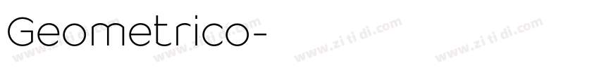 Geometrico字体转换