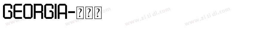 georgia字体转换