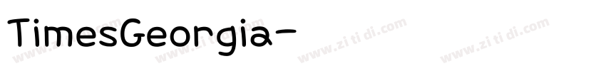 TimesGeorgia字体转换