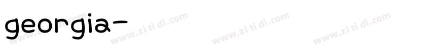 georgia字体转换