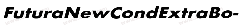 FuturaNewCondExtraBo字体转换
