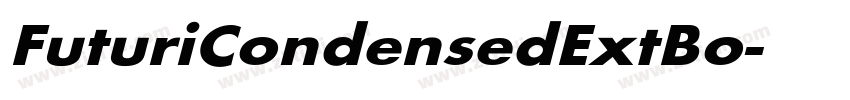 FuturiCondensedExtBo字体转换