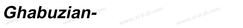 Ghabuzian字体转换