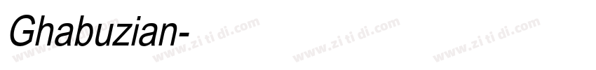 Ghabuzian字体转换