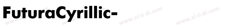 FuturaCyrillic字体转换