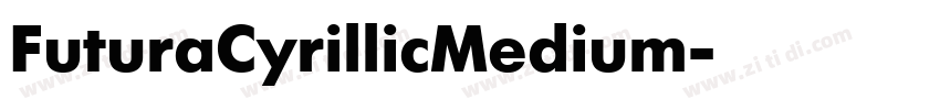 FuturaCyrillicMedium字体转换