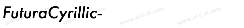 FuturaCyrillic字体转换