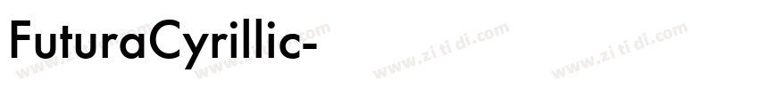 FuturaCyrillic字体转换