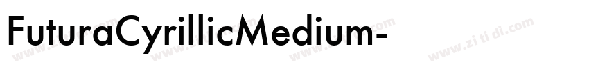 FuturaCyrillicMedium字体转换