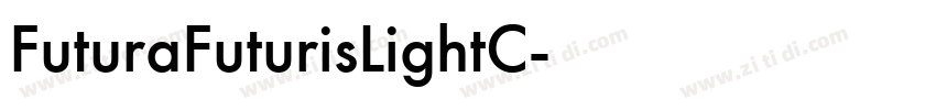 FuturaFuturisLightC字体转换