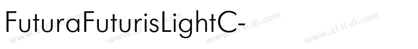 FuturaFuturisLightC字体转换