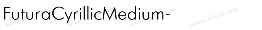FuturaCyrillicMedium字体转换