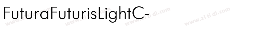 FuturaFuturisLightC字体转换