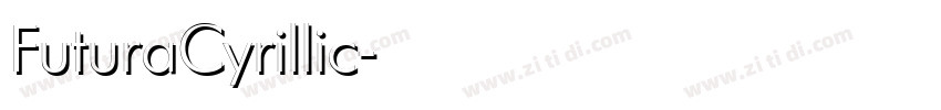 FuturaCyrillic字体转换