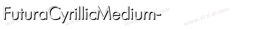 FuturaCyrillicMedium字体转换