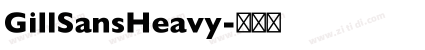GillSansHeavy字体转换