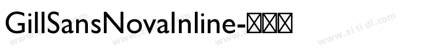 GillSansNovaInline字体转换