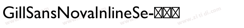 GillSansNovaInlineSe字体转换