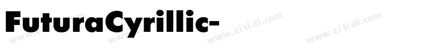 FuturaCyrillic字体转换