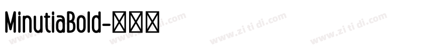 MinutiaBold字体转换