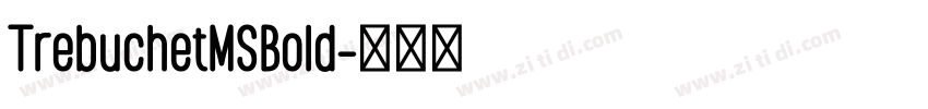 TrebuchetMSBold字体转换