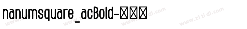 nanumsquare_acBold字体转换