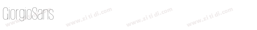 GiorgioSans字体转换