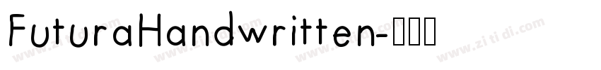 FuturaHandwritten字体转换