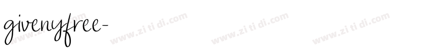 givenyfree字体转换
