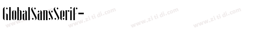 GlobalSansSerif字体转换