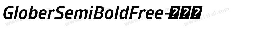 GloberSemiBoldFree字体转换