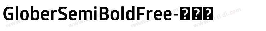 GloberSemiBoldFree字体转换