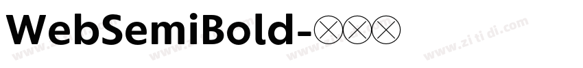 WebSemiBold字体转换