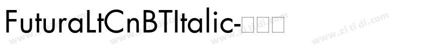 FuturaLtCnBTItalic字体转换