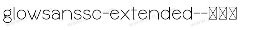 glowsanssc-extended-字体转换