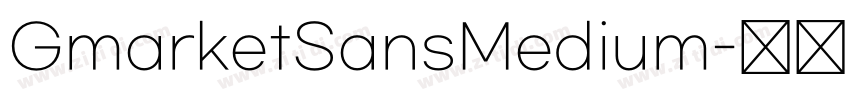 GmarketSansMedium字体转换